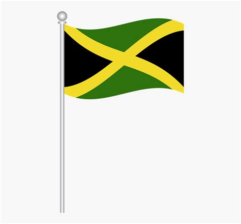 flag of jamaica flag jamaica world jamaican flag no background hd png download