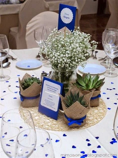 Centros de mesa con plantas suculentas y crasas. 30 centros de mesa para 15 años economicos | Centros de ...