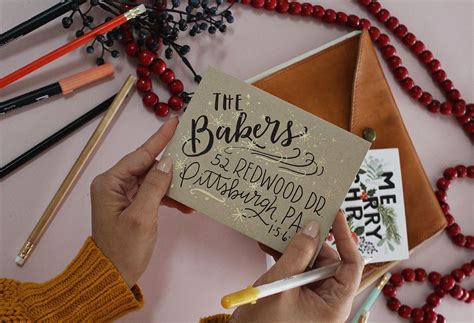 Making personalized christmas cards can sometimes be a daunting task, but using shutterfly's easy to use christmas card templates, it's as easy as a. 5 Holiday Card Envelope Decorating Ideas | Christmas ...