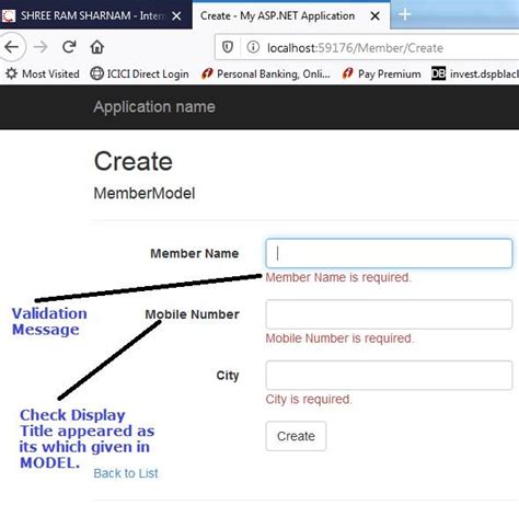 Learn About Validation Message And Validation Summary In Asp Net Mvc