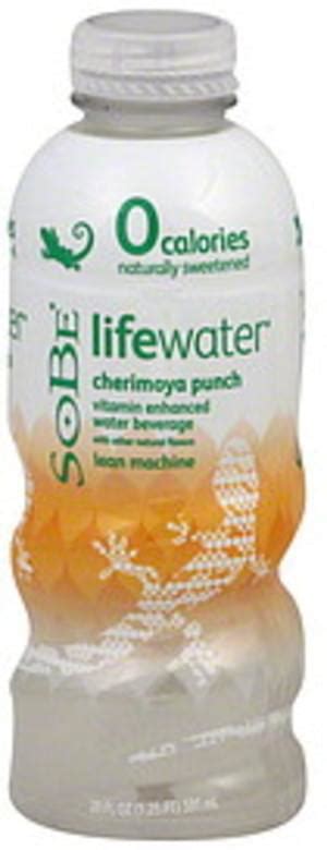 Sobe Vitamin Enhanced Cherimoya Punch Water Beverage 20 Oz