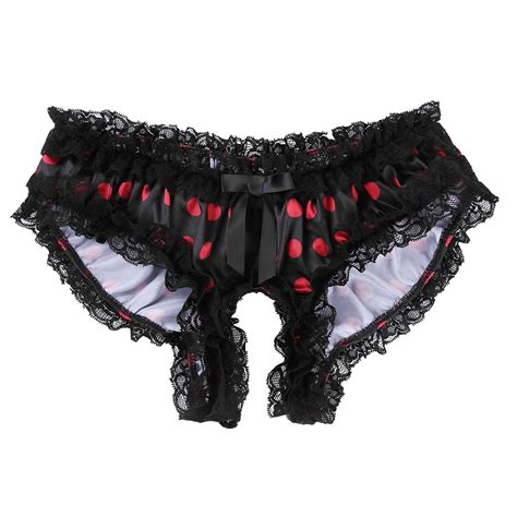 Buy Iefiel Mens Sissy Lingerie Satin French Maid Panties With Shiny