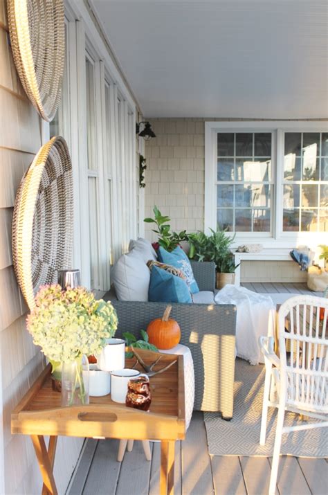 Casual Fall Front Porch With Indigo Orange City Farmhouse By