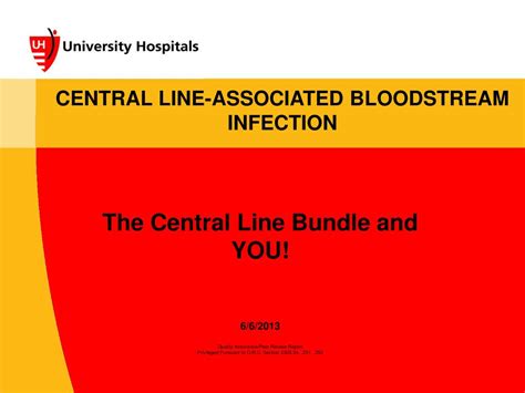 Ppt Central Line Associated Bloodstream Infection Powerpoint