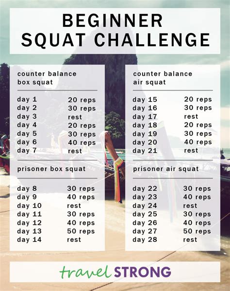 The 28 Day Squat Challenge Youll Want To Start Now Hello