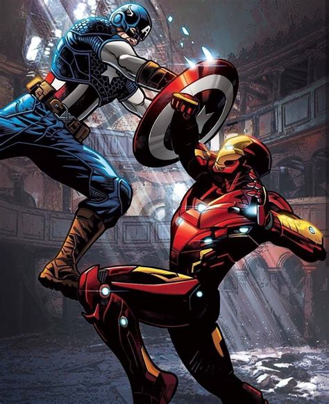 Captain America Vs Ironman Capitão America Marvel Heróis Marvel