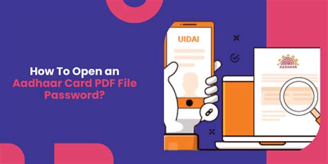 How To Open An Aadhaar Card Pdf File Password