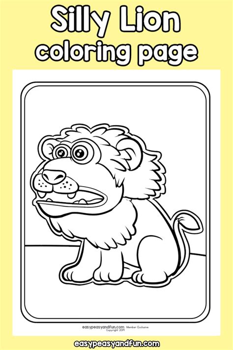 I colored this one with faber castell aquarelle coloring pencils which are my favorite brand as far as coloring pencils go and these. Silly Lion Coloring Page - Easy Peasy and Fun Membership