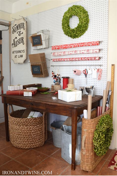 Do see my gift wrapping station tour as well. holiday gift wrap station