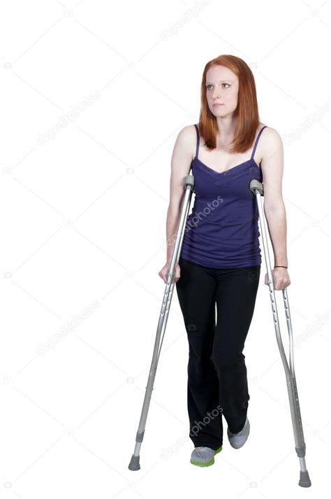 Woman On Crutches — Stock Photo © Robeo123 5584762