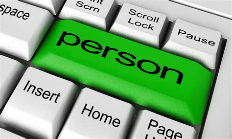 Person Word On Keyboard Button 6143240 Stock Photo At Vecteezy