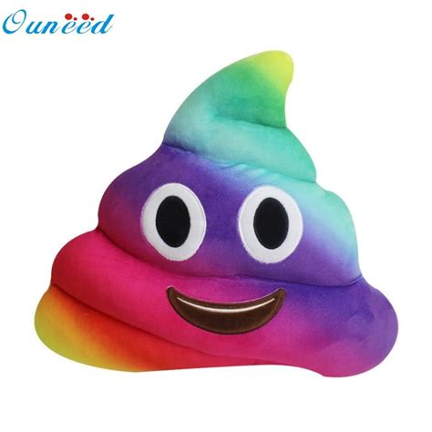 New Amusing Emoji Emoticon Cushion Heart Eyes Poo Shape Pillow Doll Toy Throw T 2jul7 In