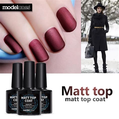 A quality top coat nail polish acts as a seal to protect your newly manicured nails and prevent chipping. Modelones 10ml Matt Matte Top Coat Nail Gel Polish Nail ...
