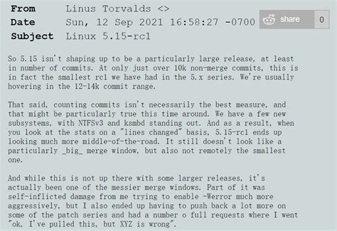 Linux Kernel 515 发布首个 Rc 版本 码农网