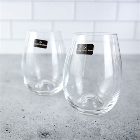 Dartington Stemless Wine Glasses 2pk