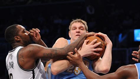 Nuggets At Nets Recap Timofey Mozgov Brings The Thunder To Brook Lopez