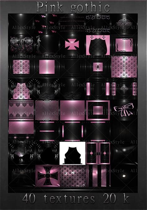 Read before purchase **leave the name of the imvu account that you will be using files on, include your imvu name via paypal transaction or send me a message on sellfy. IMVU TEXTURES FILE "GOTHIC PINK" | AllexStyle - Sellfy.com