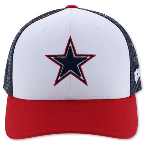 Dallas Cowboys Hat W Star Logo Redwhiteblue Hooey Team Collections