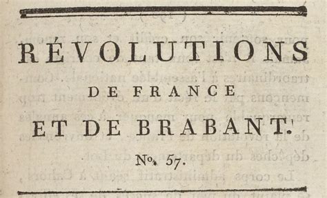 Les Révolutions De France Et De Brabant - Presse durant la Révolution et l'Empire | Gallica