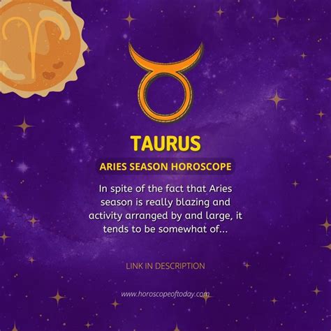 Taurus Aries Season Horoscope Horoscopeoftoday