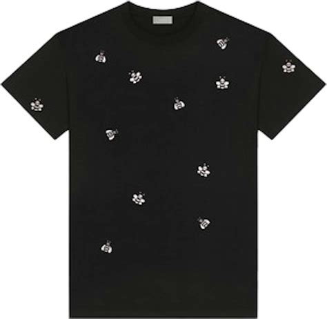 Kaws X Dior Embroidered Bee T Shirt Black Ss19