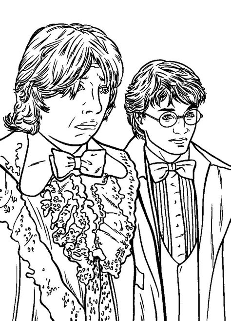 Harry Potter Coloring Page Ron Weasley Coloring Home