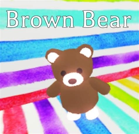 Roblox Adopt Me Brown Bear