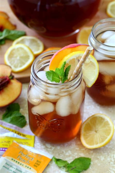 Peach Lemon Iced Tea Kims Cravings