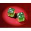 Green Dice Die 4 Four 3 Three 7 Seven Photograph By Vintage Images