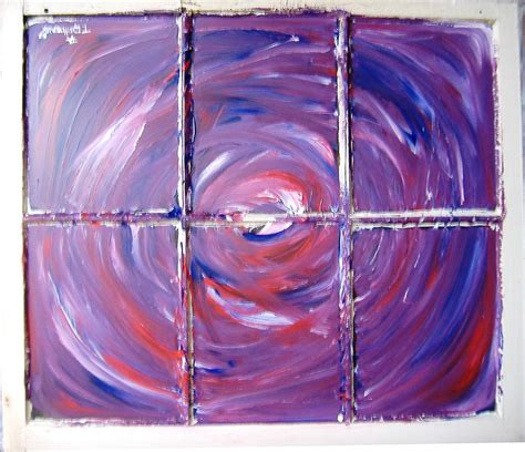 Abstract Window Painting By Guilbeaux Gallery