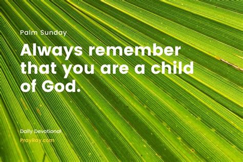 Always Know Who You Are Palm Sunday Devotional