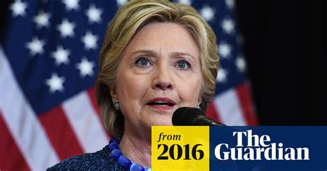 hillary clinton reacts to new fbi investigation into her emails video us news the guardian