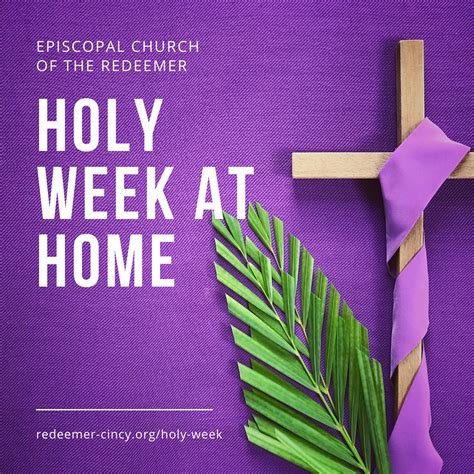 Holy Week At Home The Episcopal Church Of The Redeemer