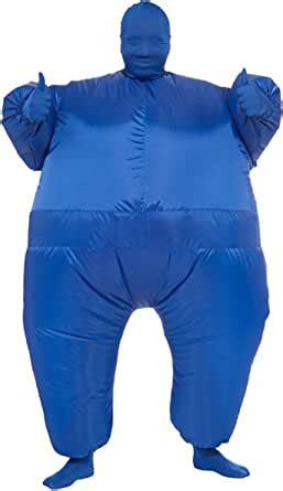 OZSTOCK Fan Operated Inflatable Fancy Chub Fat Masked Suit Costume Blow