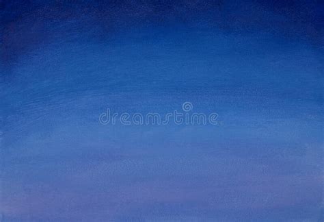 Beautiful Gradient Blue Starry Sky Oil Painting On Canvas Artistic Art