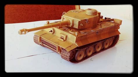 Papercraft Tank Model Tiger Youtube