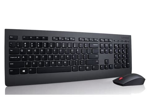 Lenovo Professional Bežični Set Tastatura Miš Us Raspored Crni