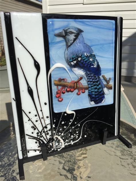 Work By Annie Dotzauer This Bluejay Was Painted With Cfe Paints I Used Vitro Graph Stringers
