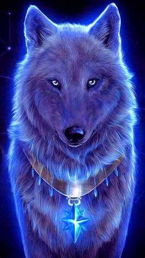 Blue And Red Wolf Wallpapers Wolf Wallpaperspro