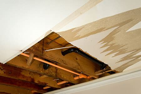The ceiling collapsed when the water tank in the loft sprung a leak. Water Damage Restoration - Fix Walls & Ceilings | DIY ...
