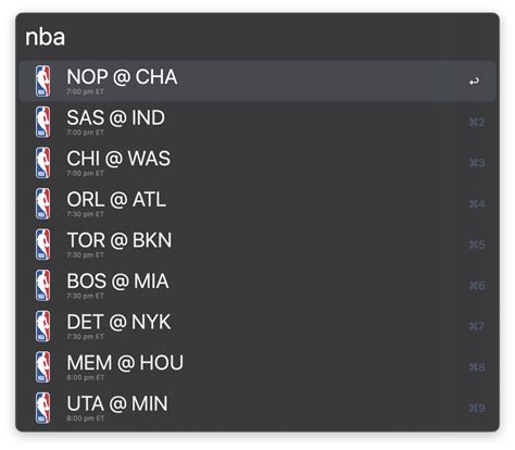 Nba Scores Todays Games In Alfred Share Your Workflows Alfred