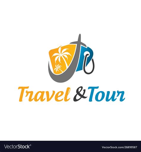 Travel And Tour Logo Royalty Free Vector Image