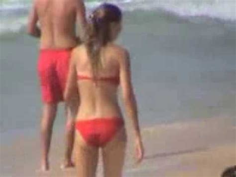 Hidden Camera Girl On Beach Walks With Red Bikini Youtube