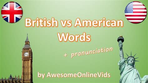 British Vs American Words Pronunciation Hd Youtube