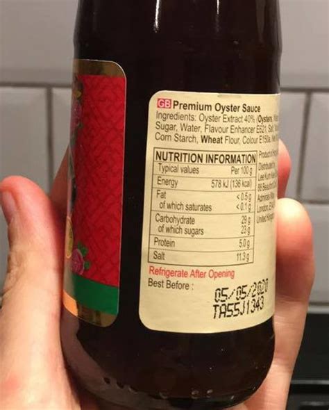 Oyster Sauce Ingredients Label Best Label Ideas 2019