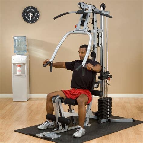 Powerline Bsg10x Home Gym Short Assembly 160 Pound Weight Stack Home