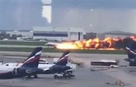 Aeroflot Plane Crash 41 Killed On Russian Jet Russian Plane Moscow