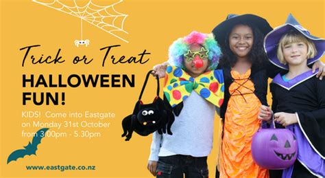 Halloween Trick Or Treat Eastgate Mall Shop Easy Christchurch