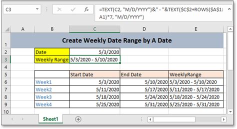 How To Create A Date Range Formula In Excel Printable Templates