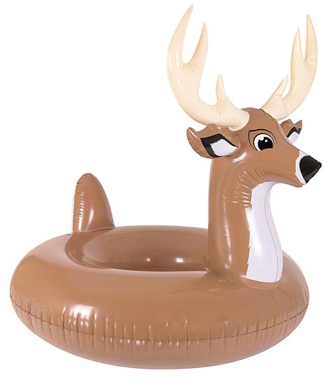 Heavy Duty Vinyl Large Inflatable Deer Swimming Pool Float Durable